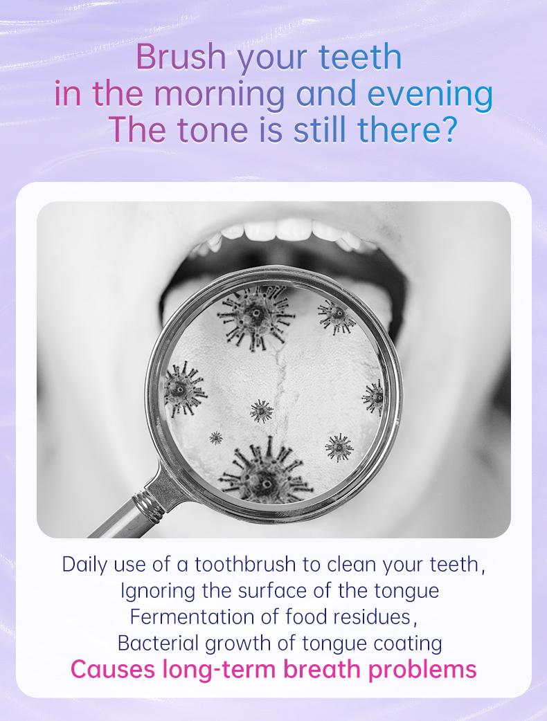 Blispring Tongue Scraper and Cleaning Gel Set | Targets Bad Breath at The Source, Ultimate Fresh Breath Routine (Scraper & Gel Bundle) Oral 1 Pcs