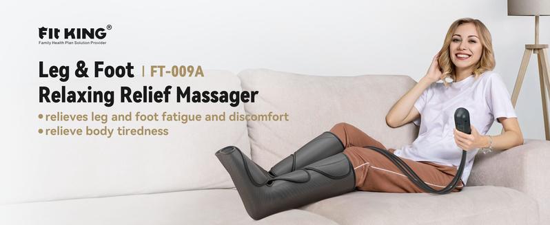 FIT KING Leg Massager with Handheld Controller For Foot and Calf Massage Relief Device Comfort feetmassager