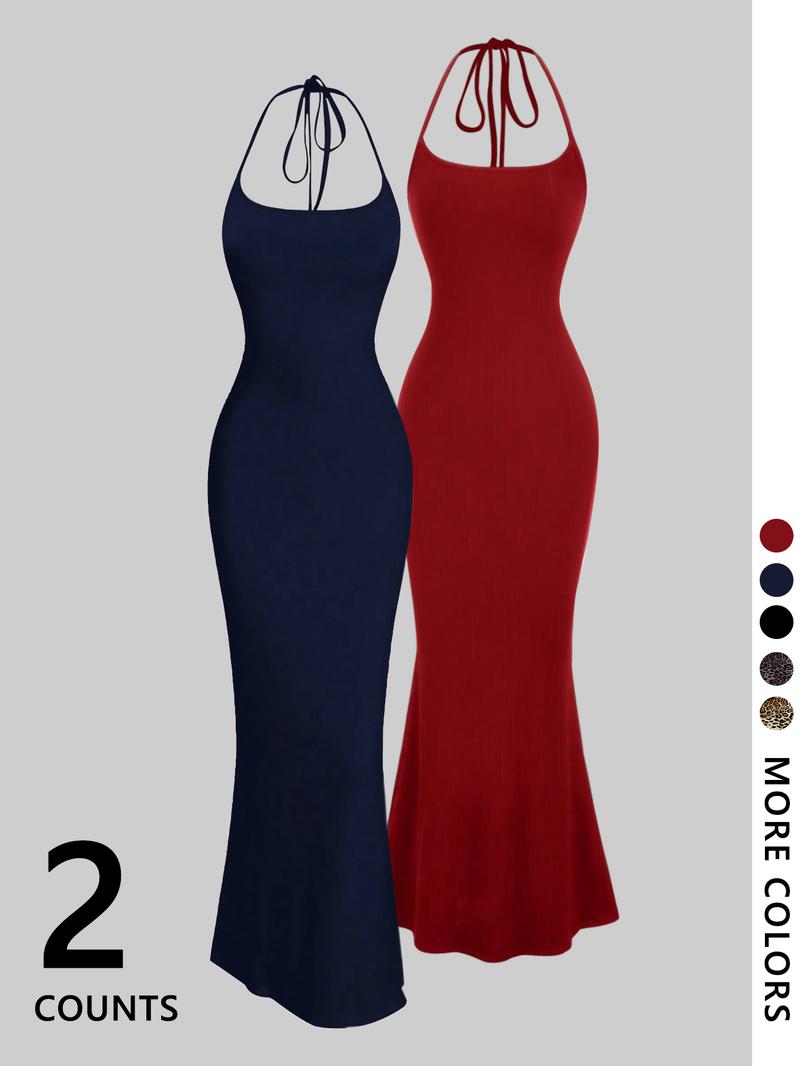 2-piece leopard print camisole and floor-length slim bodycon mini skirt - TikTok viral animal print! Stretch fabric, strap design, available in multiple colors (brown/black) 🔥 Perfect for #DateNightOOTD, #CoquetteAesthetic, #Y2KRevival. Fashionable, flat