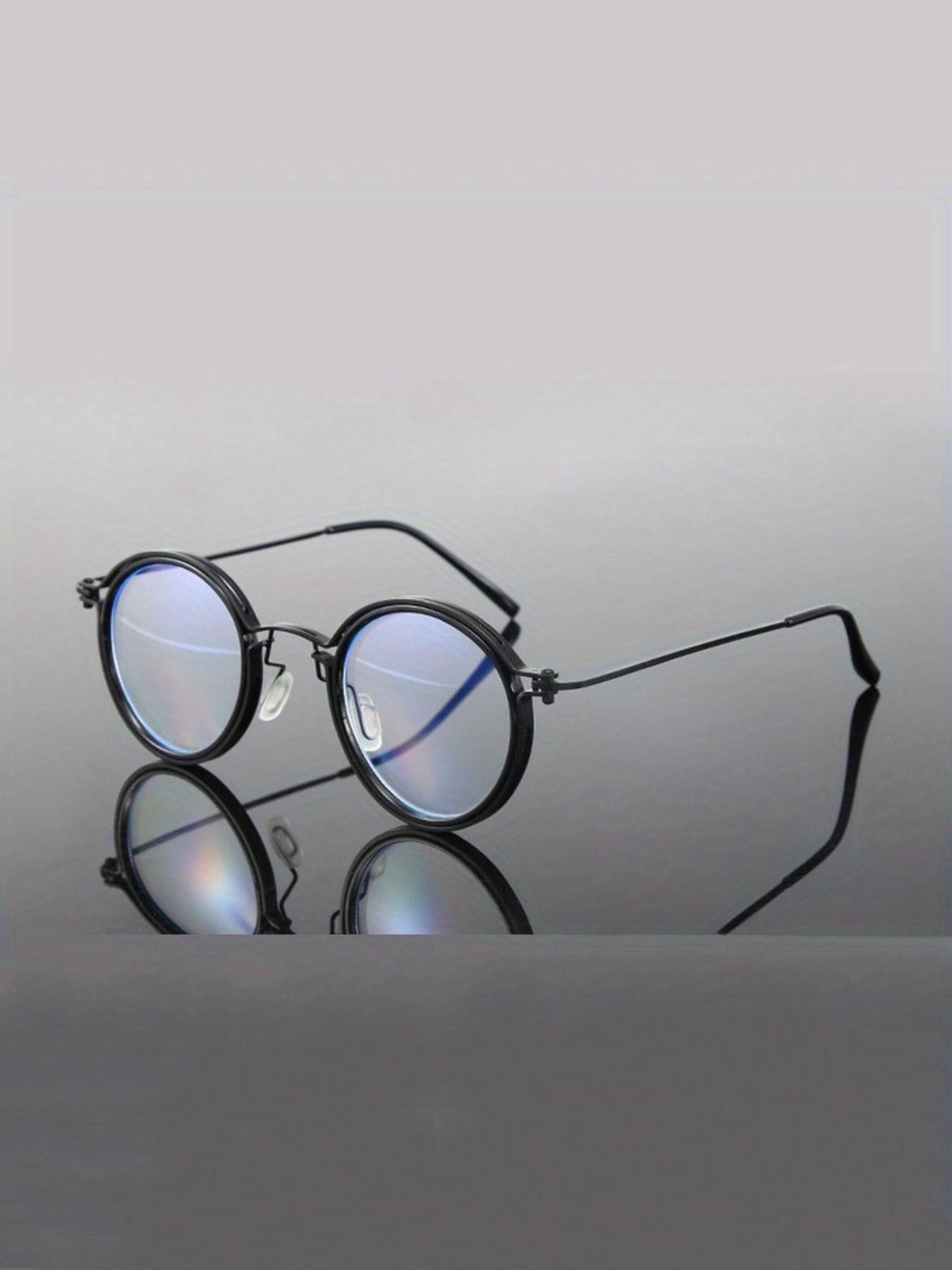 Round-frame Metal Reading Glasses, Classic Round Metal Frame.: +1.00 to +4.00 Dioptres. Anti-glare. Computer Glasses. Suitable for Reading and Screen Use. High-definition Lenses