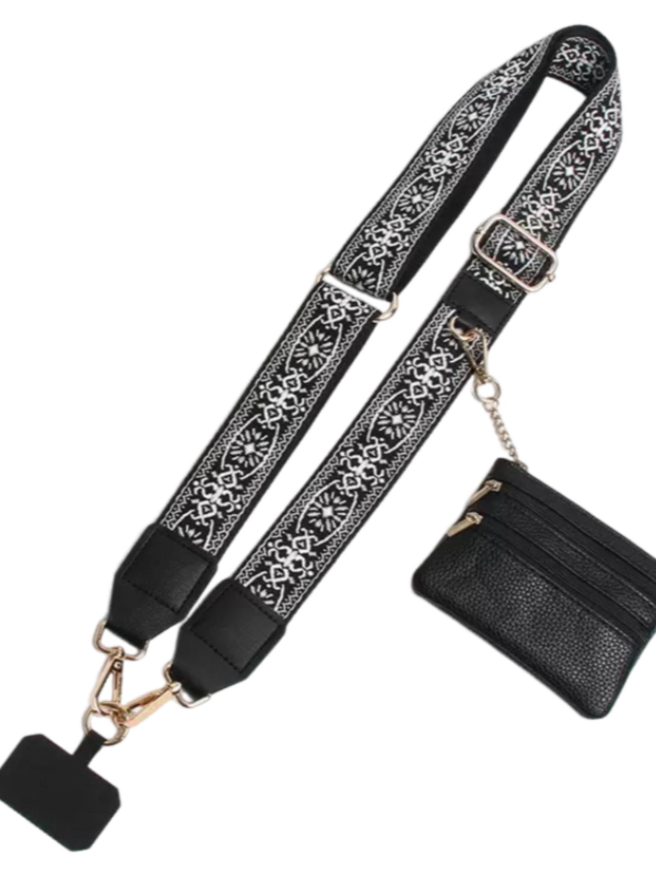 Retro ethnic pattern, adjustable, can be used as mobile phone straps, bag straps, crossbody model mobile phone straps with wallet, bag straps, zipper bags, crossbody straps with wallets, Mother's Day gifts, birthday gifts, Versatile Strap