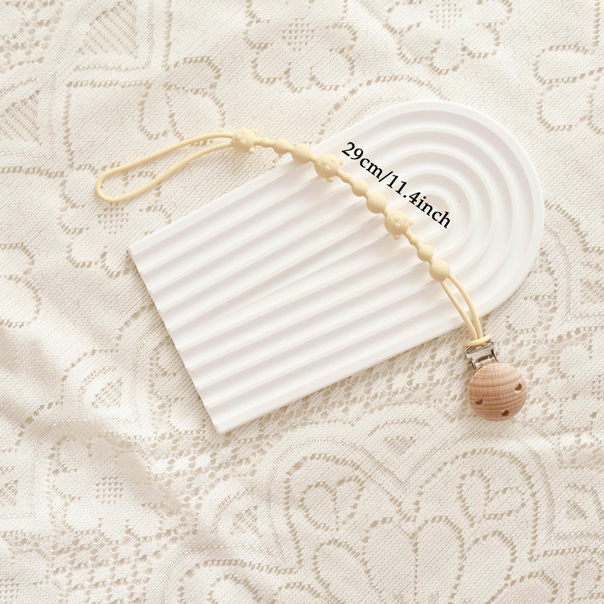 Baby Pacifier Chain, Anti-Drop Silicone Soother Strap, One-Piece Design, Comfortable Teething Relief, Safe & Durable Baby Accessory