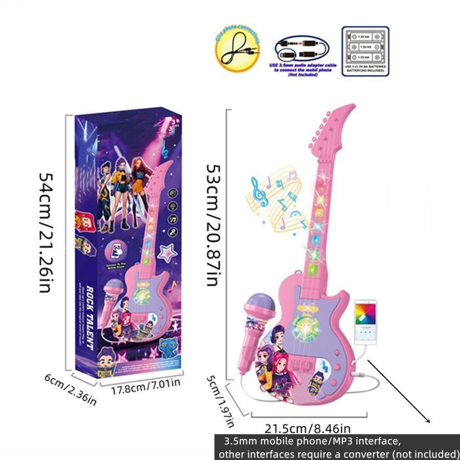 K-pop microphones, guitar toys, karaoke machines with lights, singing machines, fun music toys for girls, birthday gifts for boys and girls, perfect birthday gifts for girls