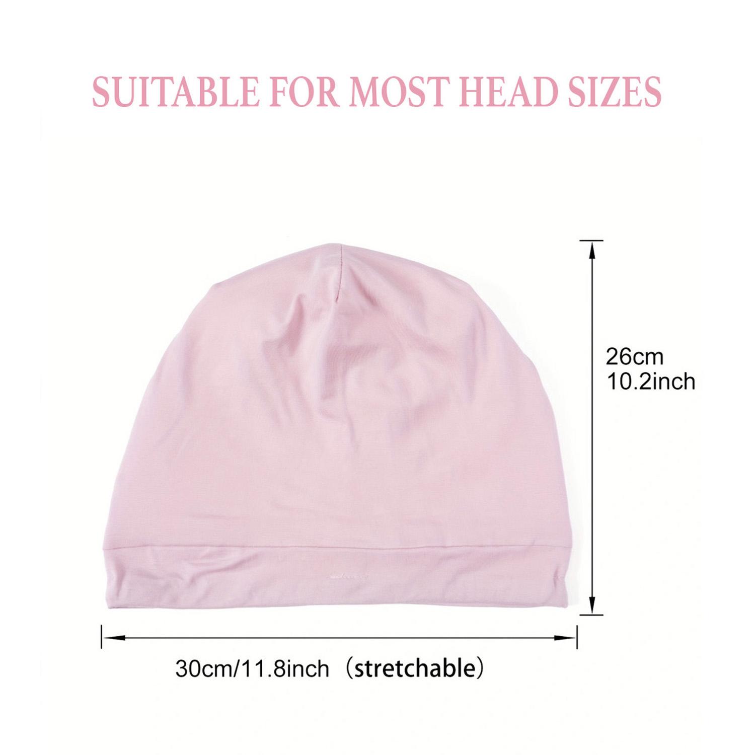 Modal Double-Soft Stacking Sleeping Cap with Adjustable Stretch Fabric Baotou Design