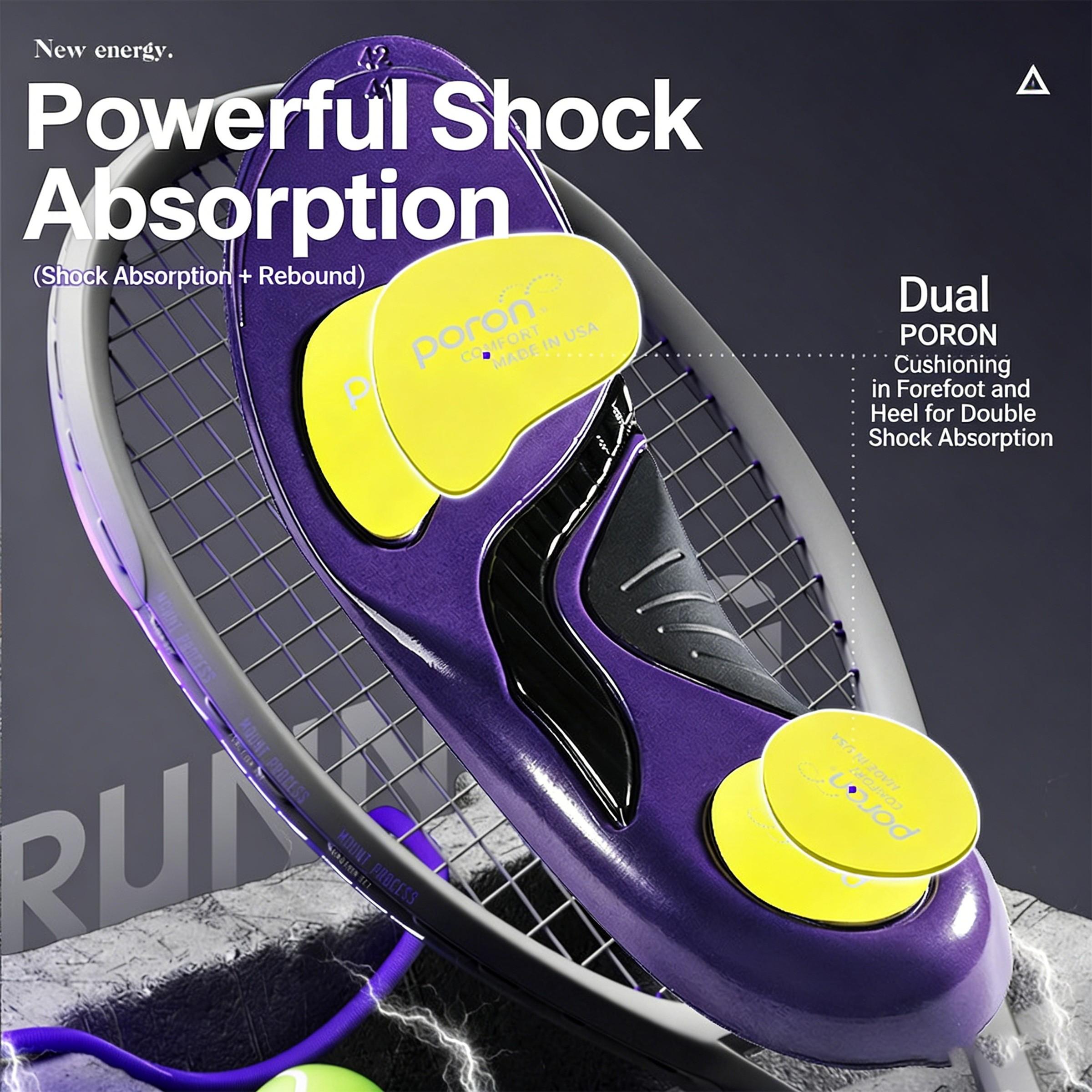 Pain Relief Orthotic Inserts, High Arch Support Insoles for Flat Feet, Work Boots Cushions, Absorbs Impact, Unisex