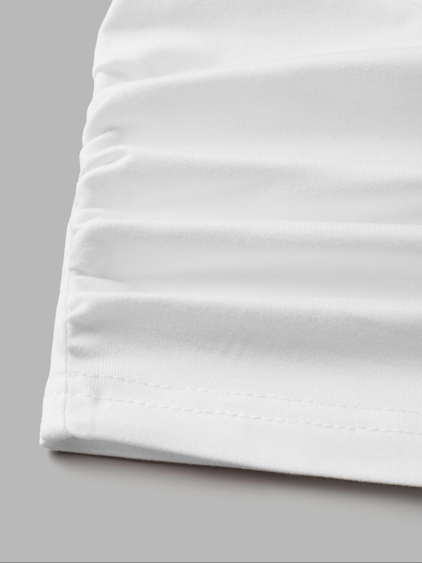 Plus Size Women's Basic Knitting Cami Top, Loose Fit Ruched Short Shirt, Casual Summer Outerwear, Daily Commute, Home Leisure, Layering