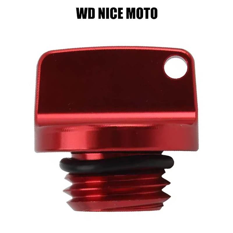 WD Nic Emoto Motorcycle Crankcase Cap, Cnc Engine Oil Filler Screw Cover Plug M20*2.5, for Yamaha Honda Suzuki Kawasaki