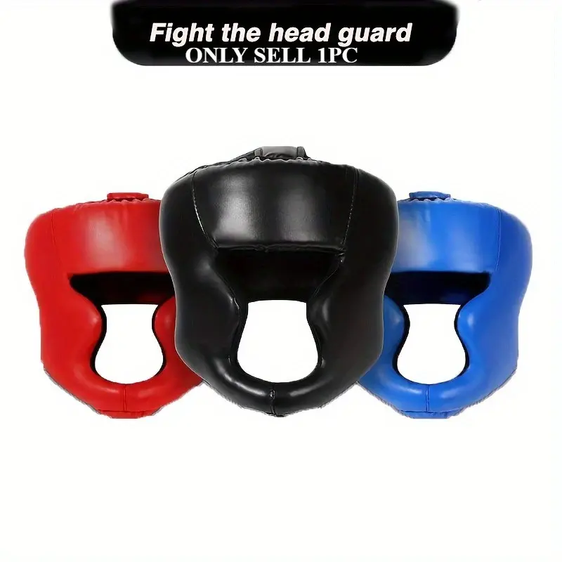 1 set of men's and women's boxing accessories, Sanda combat headwear, Boxing headgear, Taekwondo boxing fitness accessories, training equipment for martial arts, Muay Thai and fitness activities, adjustable equipment