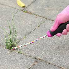 Gardening Tools Set, 10 PCS Stainless Steel Heavy-Duty with Non-slip Soft Rubber Handle with Large Garden Bag, Floral Pattern Gardening Tool Set Gifts for Women Birthday Mother's Day, Pink