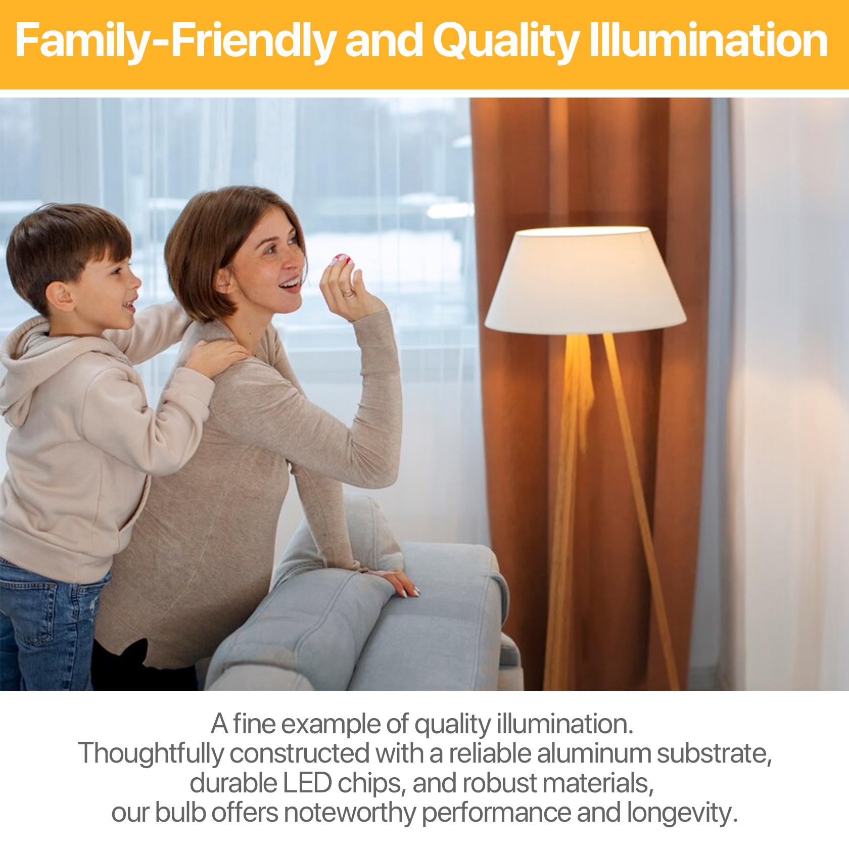 LED Light Bulb,A19 9W Light bulbs,120V E26 Medium Base,Energy Efficient,6/12Pack