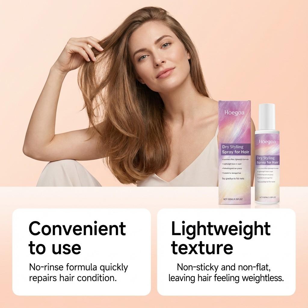 1 Piece/2 Pieces/3 Pieces No Rinse Hair Spray, Lightweight Volumizing Hair Mist, Refreshing Non-Sticky Formula, Portable Hair Care Spray