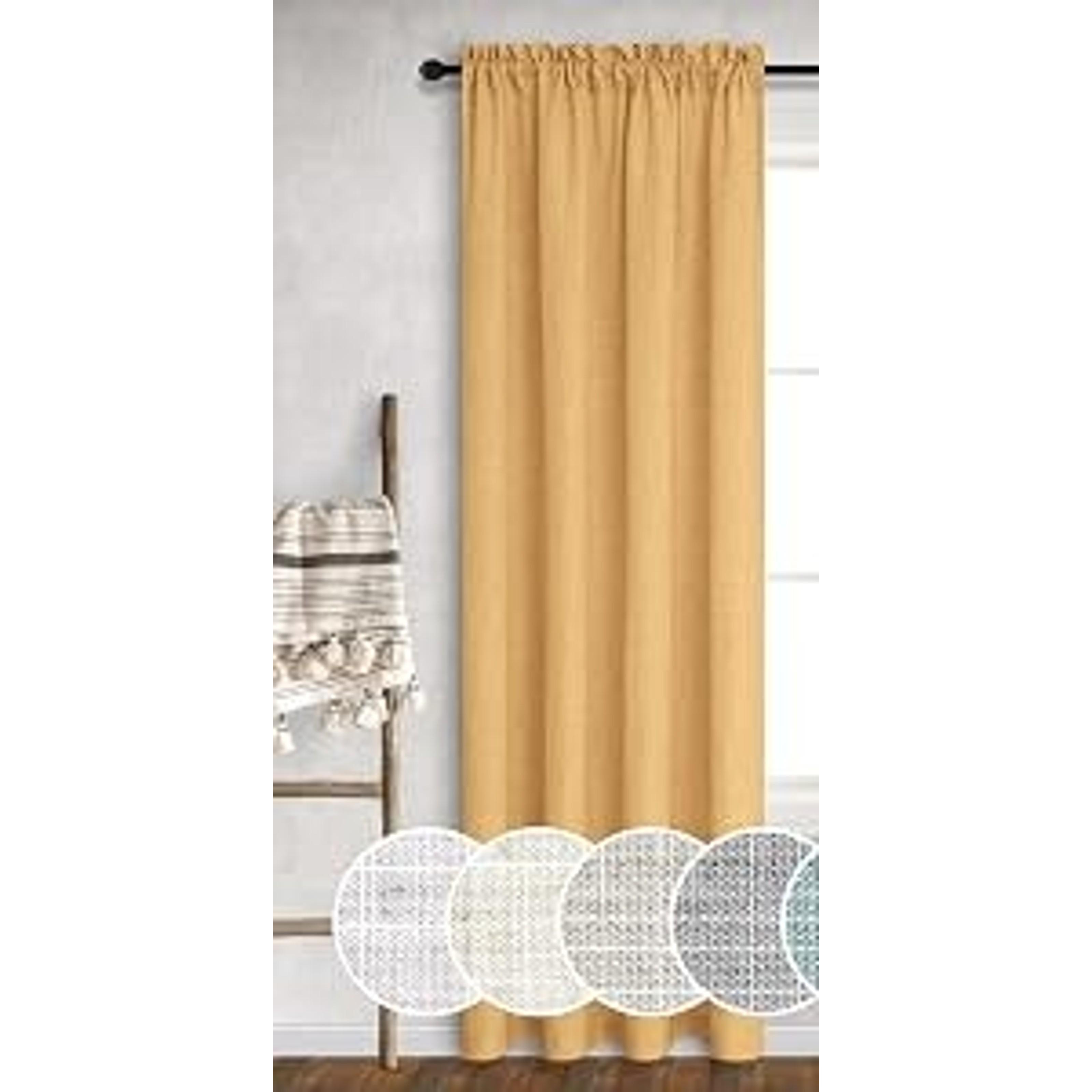 Orange Boho Fall Curtains for Living Room, Autumn Harvest Decor Retro Tangerine Mid Century Modern Grommet Voile Sheer Drapes for Bedroom, Bold Eclectic Window Panels 84 Inches Long, 2 PanelsGift