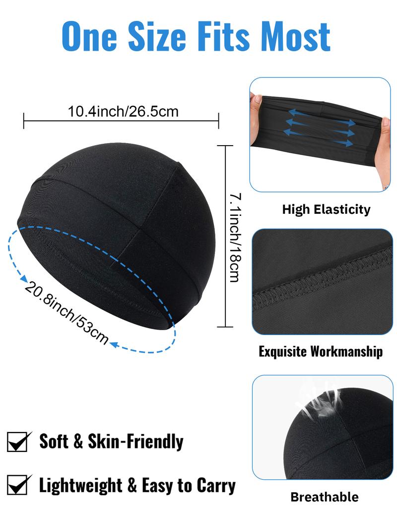 3-Pack Sports Skull Caps Inner Hat Unisex Outdoor Sport Helmet Liner Winter Quick-Dry Breathable Anti-Chafe Motorcycle Ear Protection Caps High Quality Hat