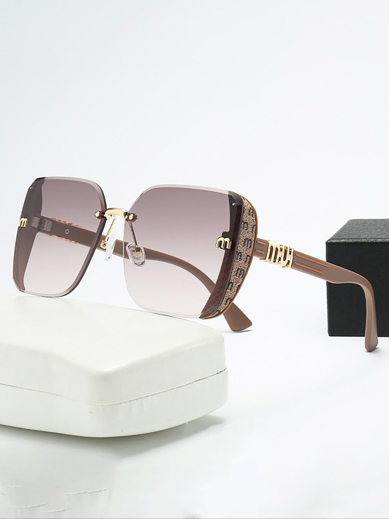 2026 Unisex Large-Frame Fashion Glasses, Trendy Square Sunglasses, Trendy Beach Eyewear, Retro Design for Daily Wear, Photography, Travel, Beach, All Seasons
