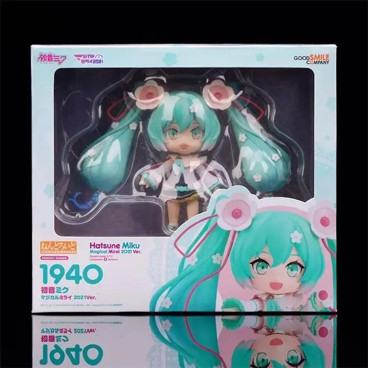 10cm Nendoroid Hatsune 1939 Strawberry Cake 1940 Magical Hatsune Q Version Action Figure Anime Model Toy Desktop Ornament Gift