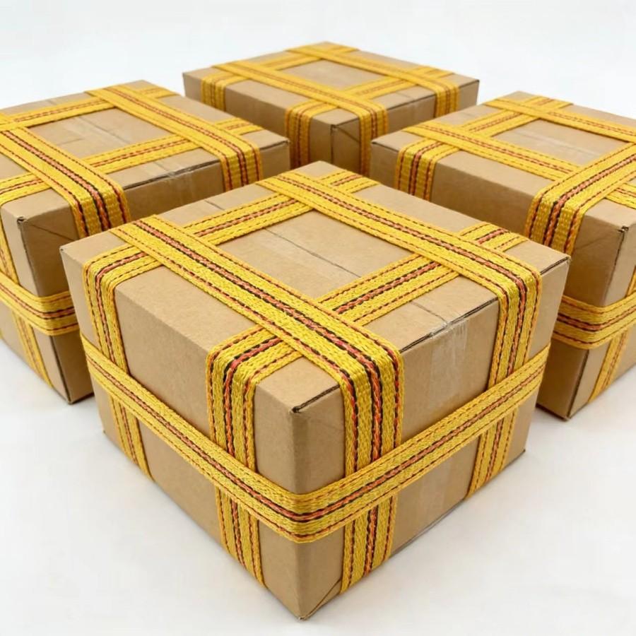 30m Tie-Down Strap, 4cm Wide, Braided Binding Strap, Outdoor RV Camping Gear Fastening, Durable Cargo Securement Band