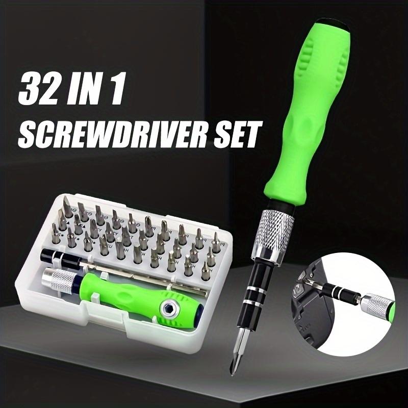 32-in-1 Precision Screwdriver Set, Magnetic Cross and Phillips Screwdriver, Portable and Easy to Carry, Suitable for Maintenance, Furniture, Smartphones, Cameras and Tools, Essential for Industrial and Home Use, Ideal Gift for Easter, Thanksgiving, Mother