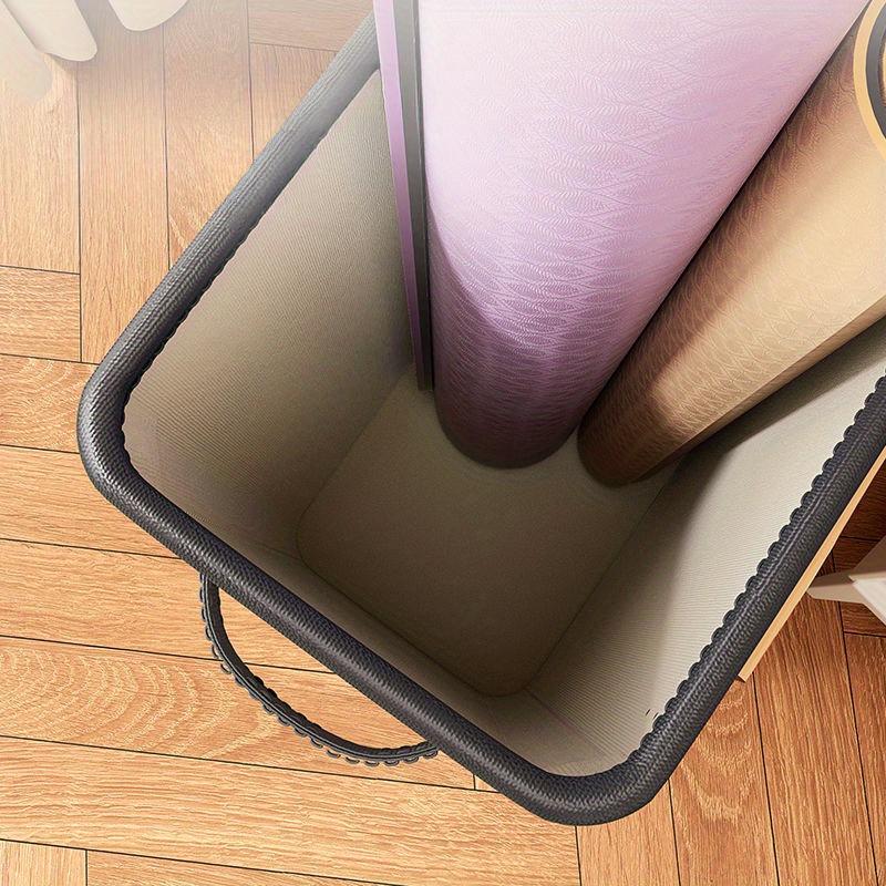 Multifunctional Sports Equipment Storage Box, Foldable Large-Capacity Fabric Storage Basket, Yoga Mat & Fitness Gear Storage Case, Gym Supplies Organizer, Dust-Proof Storage Bin with Lid