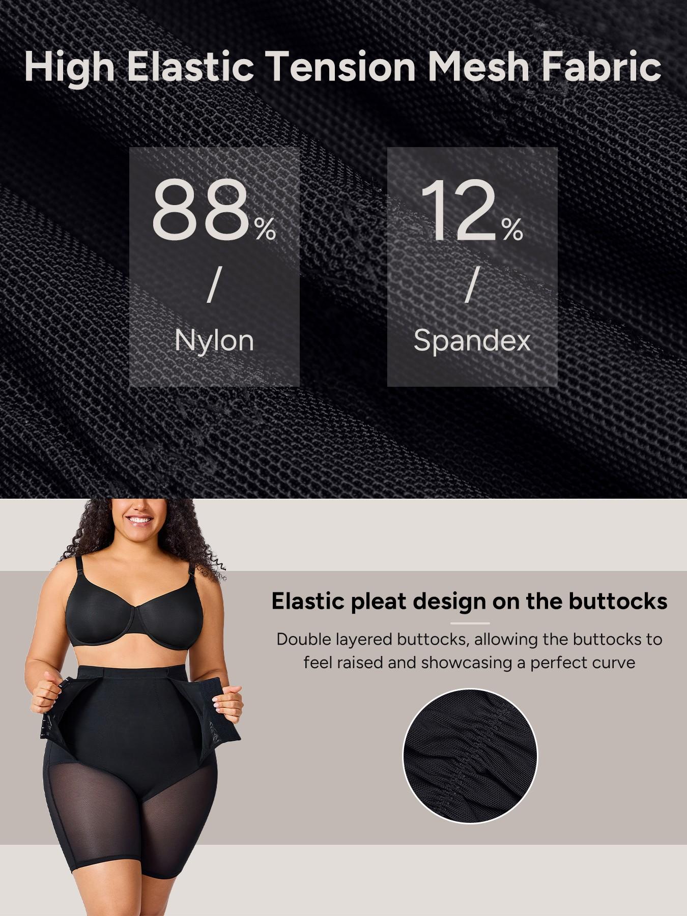 Women's Plus Size Seamless Shapewear Pants, High Waist Tummy Control Panty, Non-Rolled Edge Butt Lifter Underwear, Comfortable Inner Wear