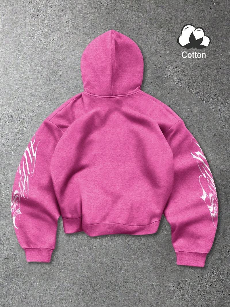 Unisex Vintage Street Style Angel Prayer Hoodie with Distressed Cross Print, Loose Gothic Sweatshirt for Trendy Couples and Fashion Enthusiasts