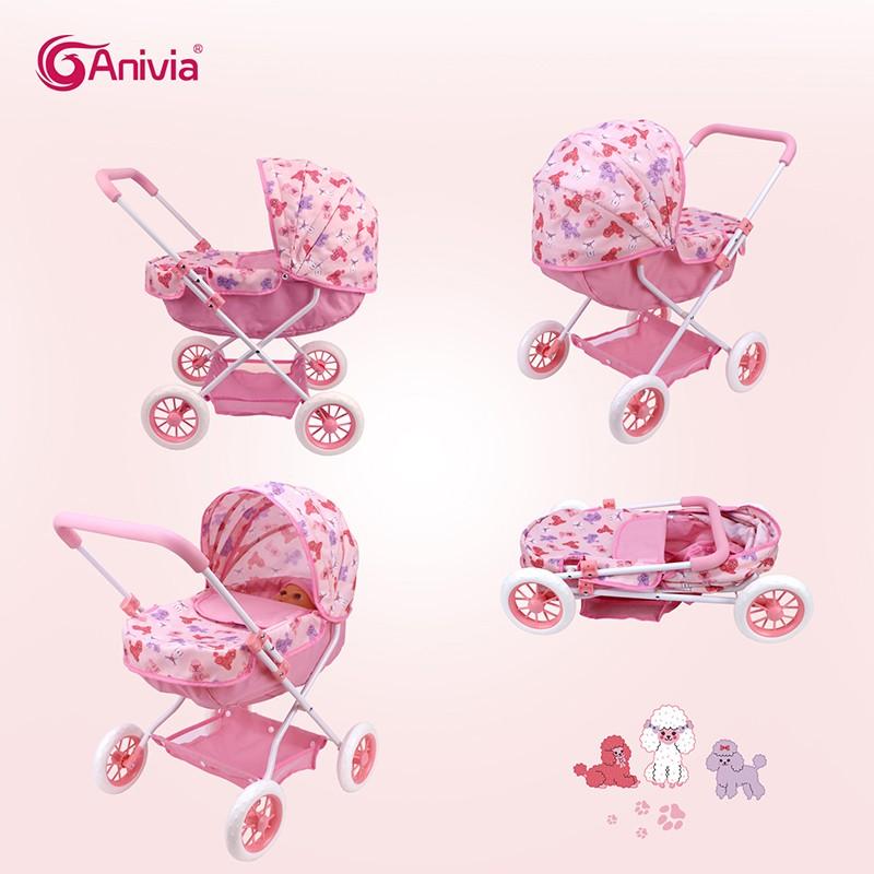 Anivia Brand Doll Stroller, Fits 11-18 Inch Dolls, Suitable for Kids over 3 Years, Perfect Holiday Gift, Christmas Present, Birthday Gift