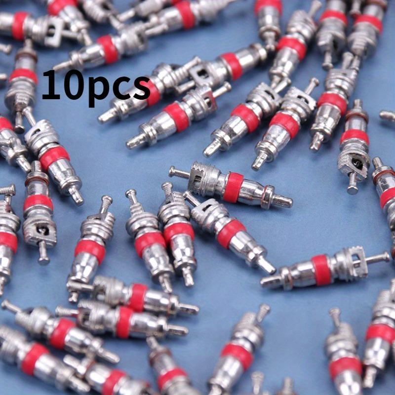 10pcs Automotive Truck Alloy Tire Valve Stem Core Parts Replacement Tire Zinc Alloy Valve Stem Core Parts Automotive Parts