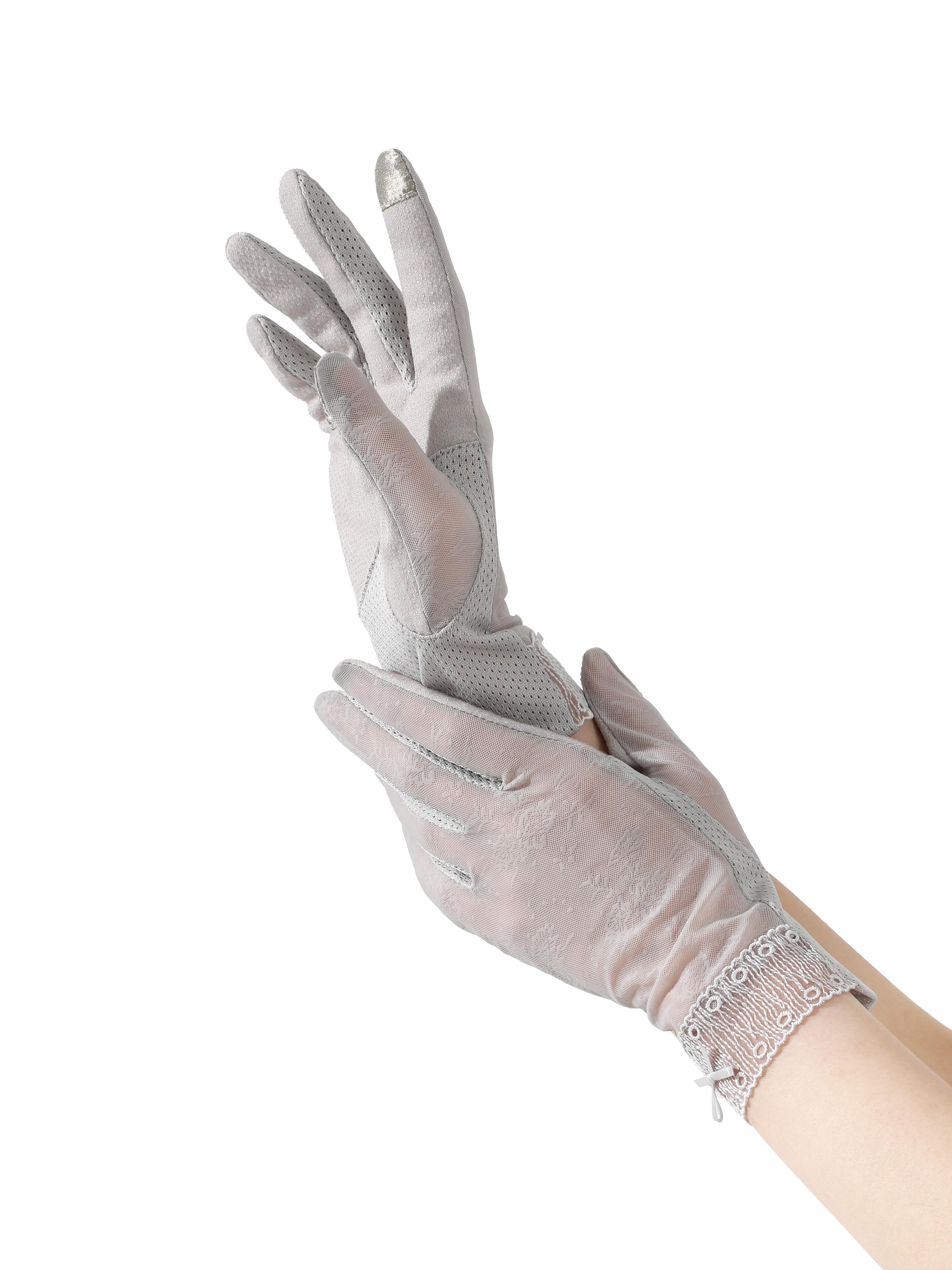 Aesthetic Mesh Cool Touch Anti‑UV Gloves | Stylish Lace Accents | Driving & Vacation Sun Gloves | Summer Skin Care Must Have