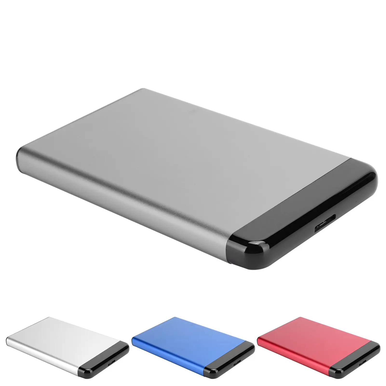 Mobile Hard Disk Enclosure USB3.0 Portable Aluminum Alloy for 2.5in SSD Support 8TB (Not Inclube Hard Disk)