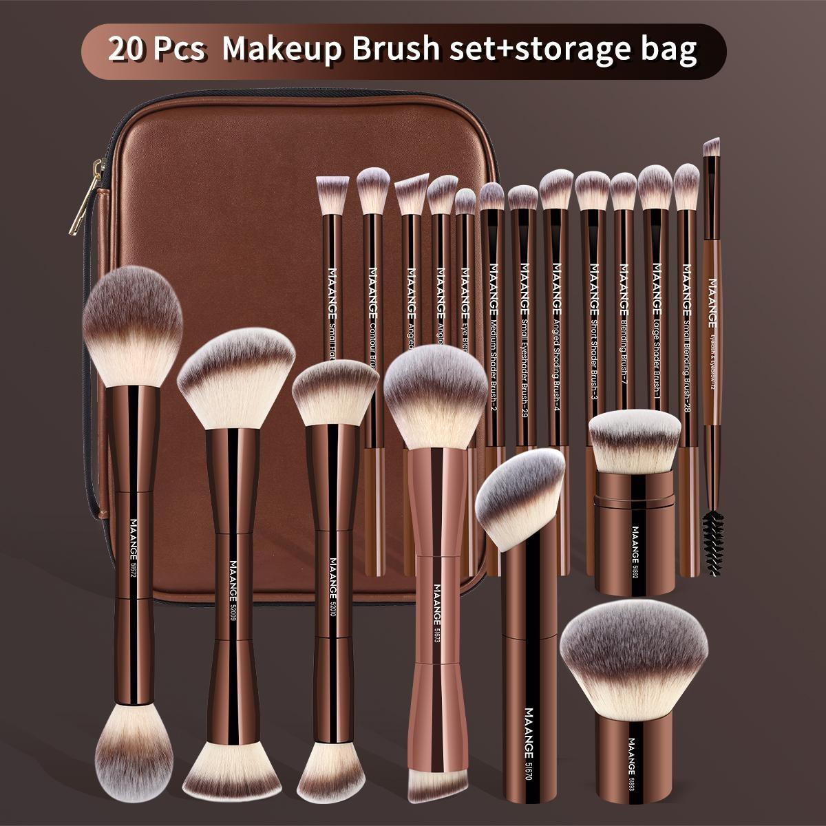 MAANGE Professional Soft Makeup Brush Set, Makeup Brush Kit, 1 set Multifunctional Cosmetic Brushes for Powder Liquid Cream, Makeup Tools for Women #GLOBAL PICKS