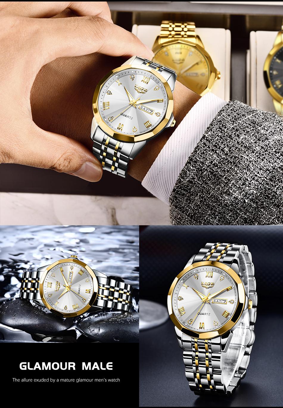 A sleek and timeless men's watch, perfect for any business occasion or style s k original mei black blue