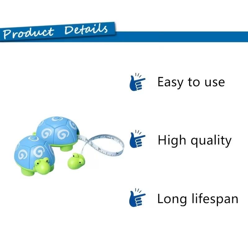 Professional Soft Ruler Sewing Measuring Tape Cute Animal Design Retractable Handle (100cm/39 Inches), Tailor Measurement Tool