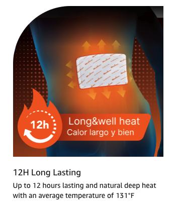 Body Warmer with Adhesive Heat Pack Warmer Value Pack - 10 Individual Warmers