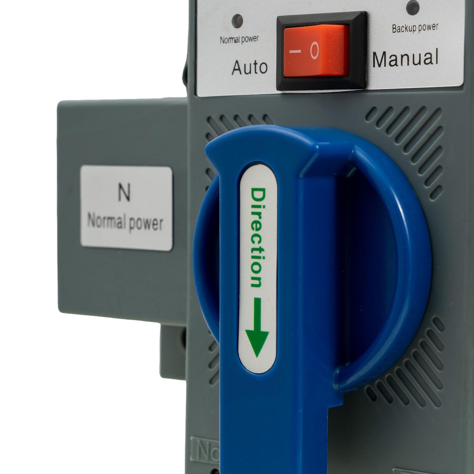 Double Power Automatic Change-over Switch 63A 2-Second Switching CE Certified Manual/Automatic for Home Office Elevator