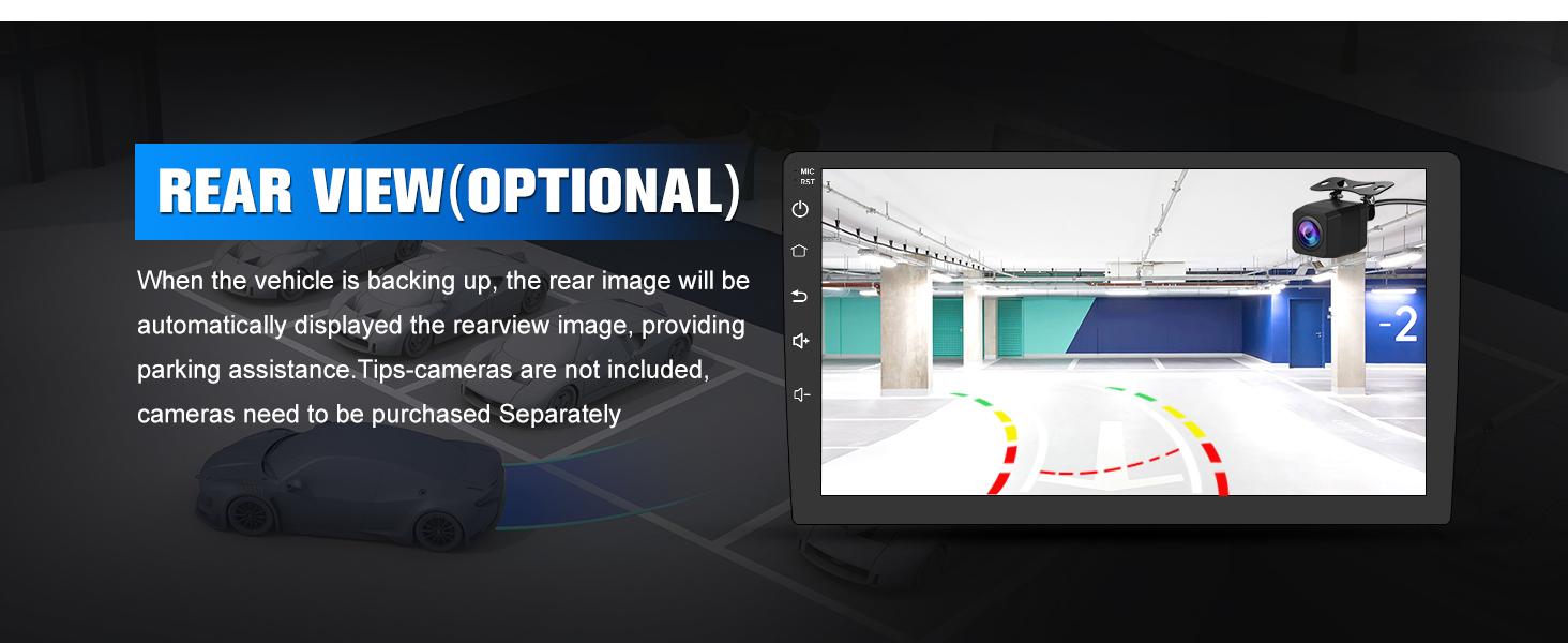 Car Stereo for Toyota Tacoma 2016-2021 touch screen has Android Auto Wireless Carplay, Bluetooth WIFI supports GPS Navigation