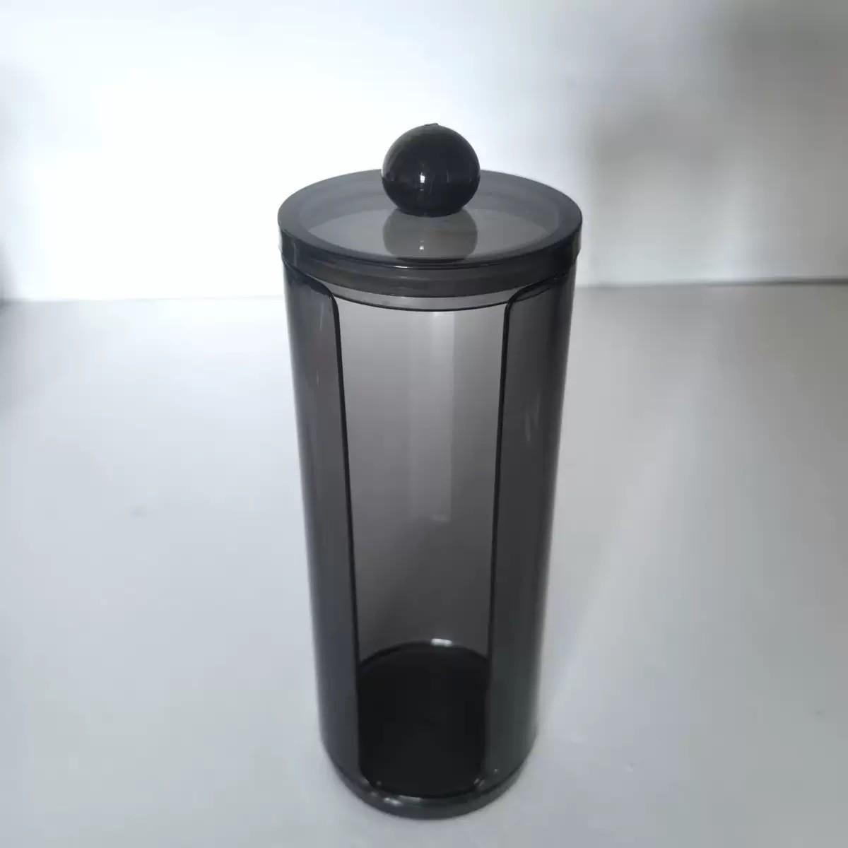 Clear Plastic Transparent Storage Box, 3 Counts/set Modern Simple Storage Jar Canister with Lid, Bathroom Accessories Set, Home Organizer for Cotton Swab, Ball, Pads, Floss, Bottles Containers