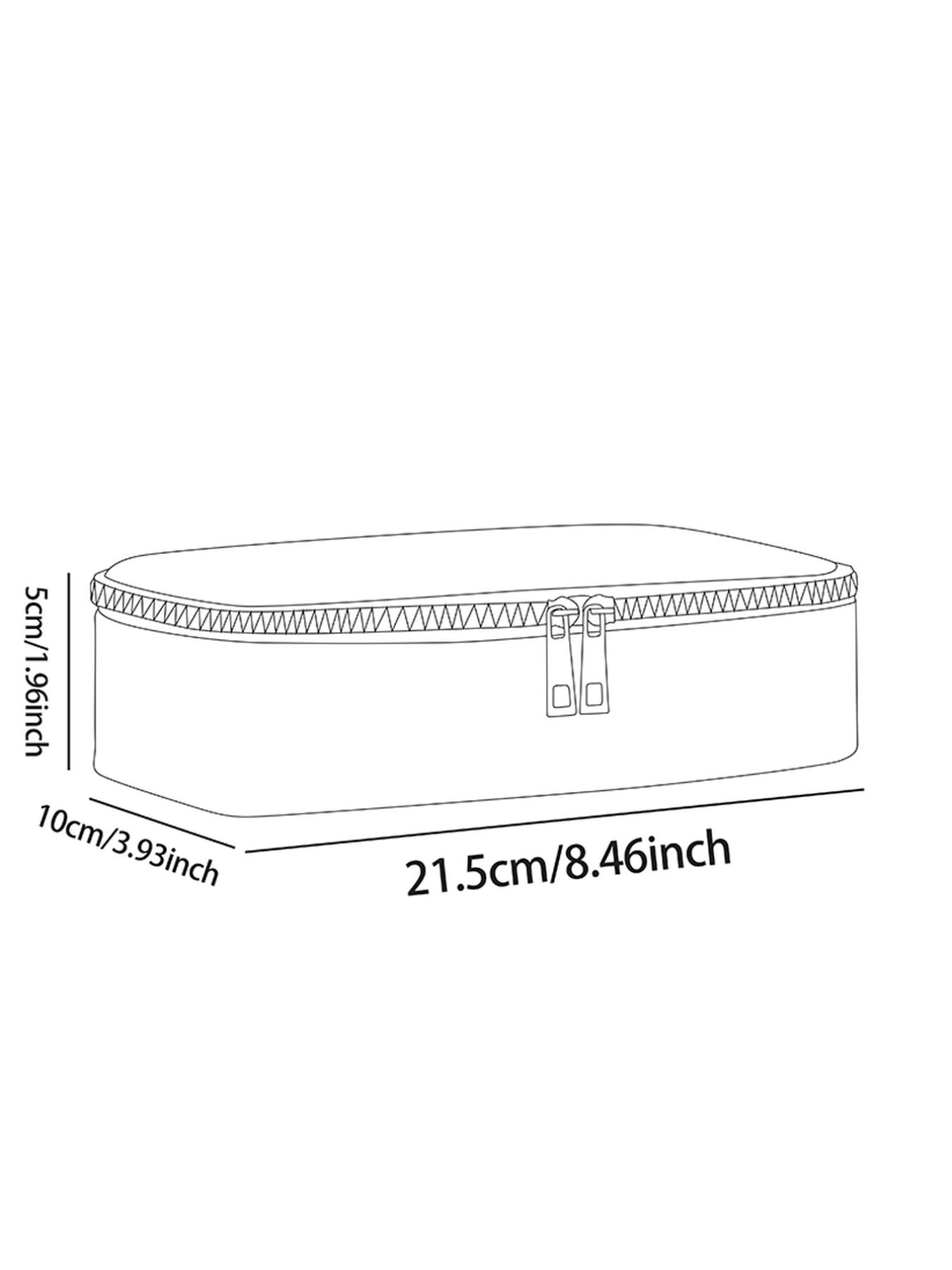 Cherry Pattern Large Capacity Pencil Case, Durable Multi-Functional Storage Bag, Portable Zipper Box for School Office Study Supplies