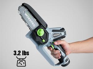 #JumpstartSale WORKPRO Mini Chainsaw, 6.3“ Cordless Electric Compact Chain Saw with 2 Batteries, One-Hand Operated Portable Wood Saw with Replacement Guide Bar and Chain for Garden Tree Branch Pruning, Wood Cutting #JumpstartSale WORKPRO Mini Chainsaw, 6.3“ Cordless Electric Compact Chain Saw with 2 Batteries, One-Hand Operated Portable Wood Saw with Replacement Guide Bar and Chain for Garden Tree Branch Pruning, Wood Cutting