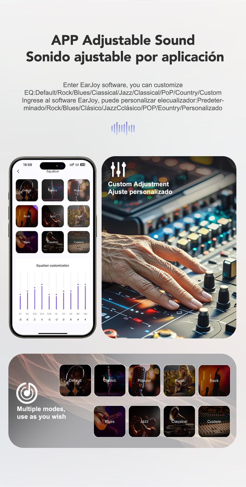 MINISO MS156 AI Headphones True Wireless OWS Earphones Bluetooth 5.4 134 Languages Translation Earbuds HiFi Sound Waterproof Open Ear Headsets with APP