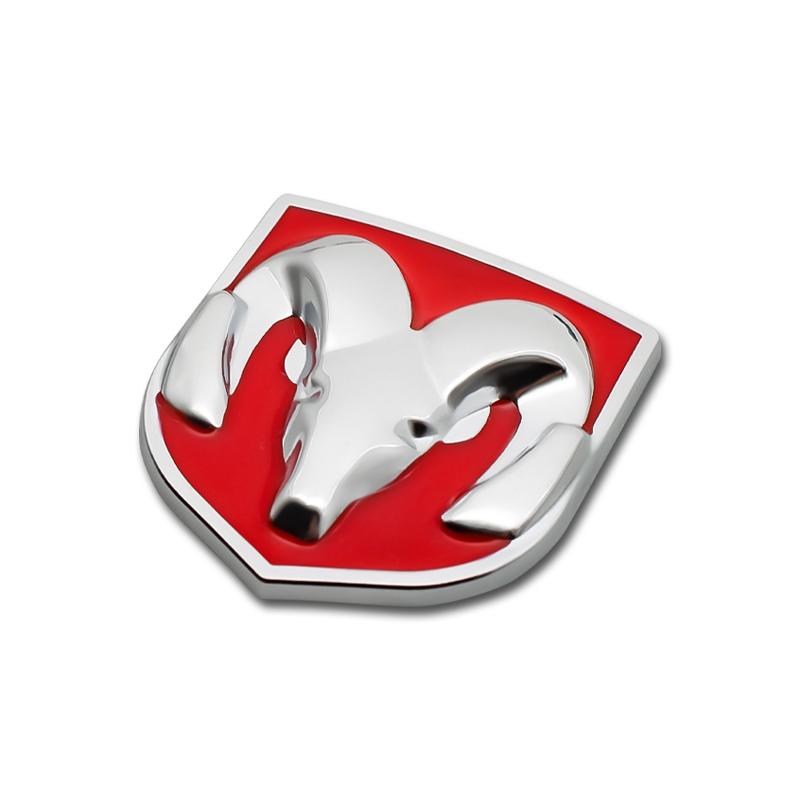 3D Metal Car Sticker RAM Head Emblem Decoration for Dodge RAM Caliber 1500 Caliber Challenger Charger Car Accessories