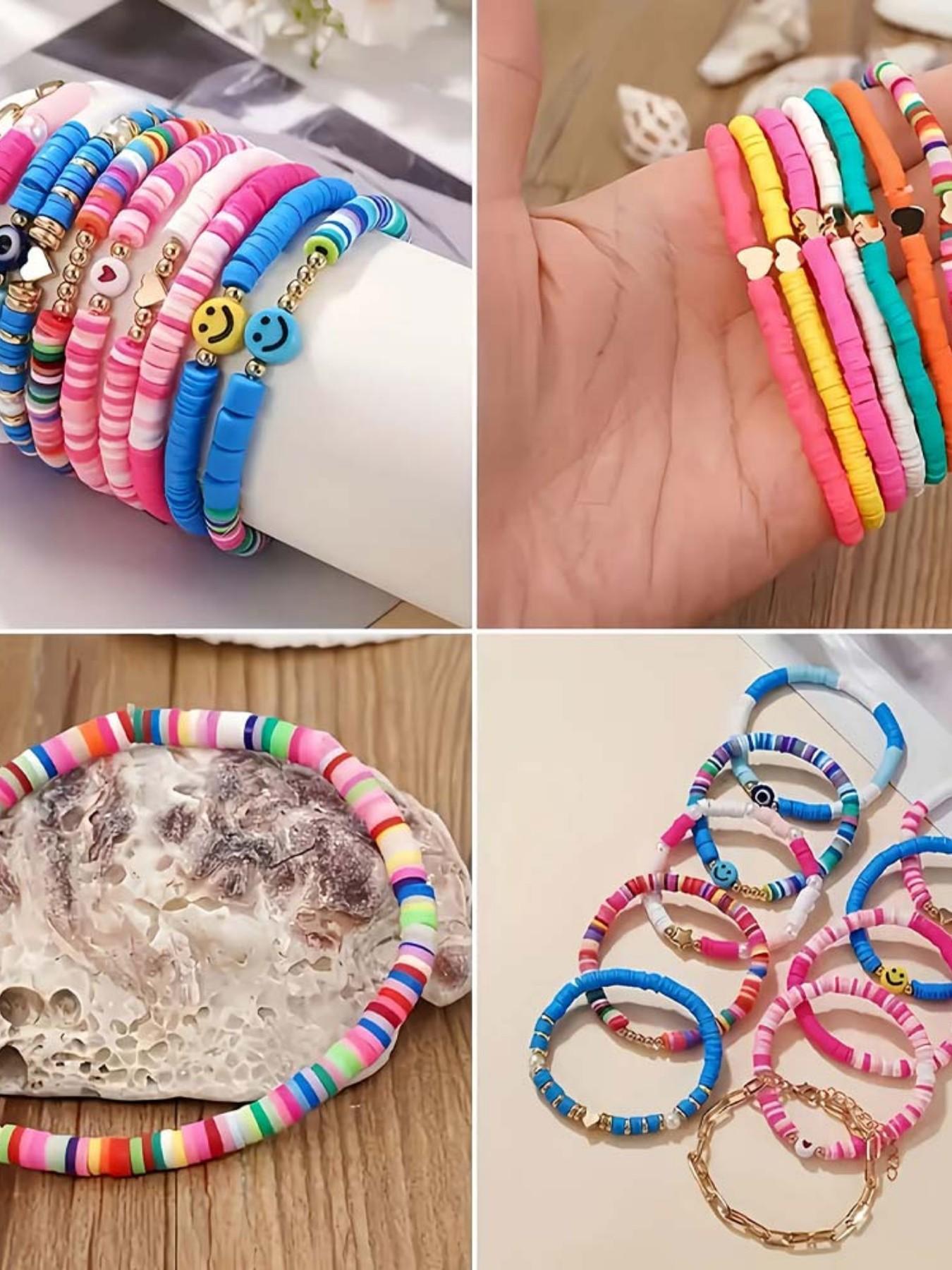 4000 Soft Clay Beads Set with Letter Beads, DIY Jewelry Making Kit, Ideal for Bracelets, Keychains, Fashion Gifts, Craft Accessories