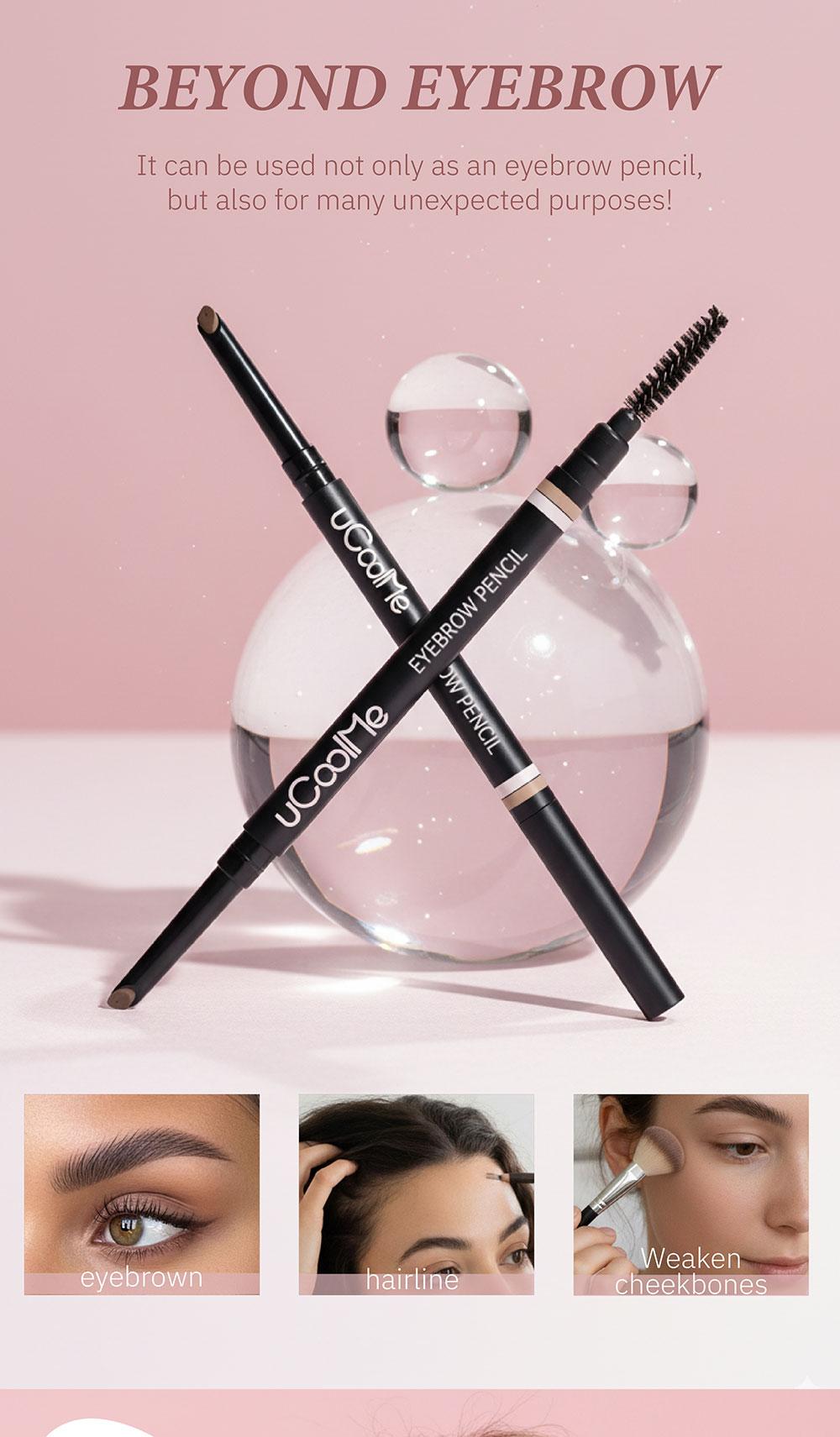 uCoolMe Smooth Machete Eyebrow Pencil, 1 Count Long Lasting Eyebrow Pencil, Waterproof Blade Eyebrow Pencil –Eye Brow Makeup Tool, Makeup Accessories, Cosmetic Product for Women 24H Stay, No Smudge, Easy Natural Brows Spring Glow-Up