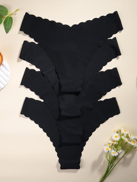 Cameltoe Proof Seamless Slim Fit Thongs Made With Sandwich Like Patented Insert 3-LAYER PROTECTION Women's Leopard Print Thong Panties, Breathable Low Waist Seamless Underwear, Fitted Casual Yoga Gym Wear, 4/6 Pack