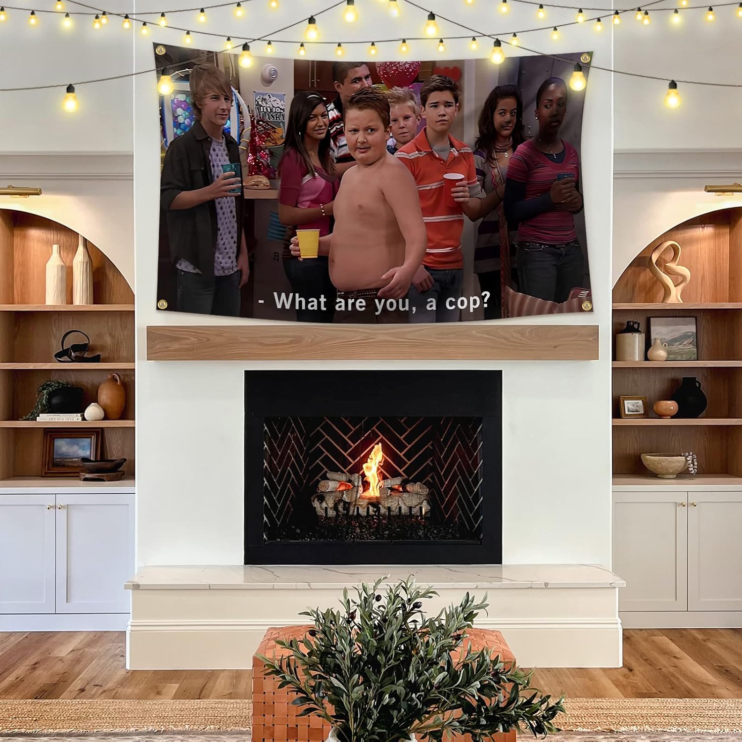 Gibby What Are You, a Cop? Flag, 3x5 Feet Decorative Banner, Ideal for Indoor & Outdoor Use, University dormitory party funny tapestry, Perfect for Party Decoration