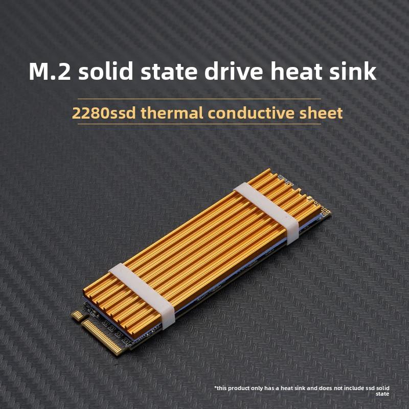 M.2 SSD Heatsink Cooling Heat Sink With Thermal Silicone Pads And Mounting Screws For Solid State Drive
