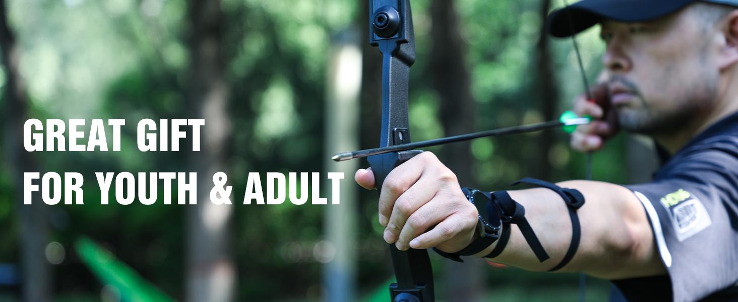 Archery Takedown Recurve Bow and Arrow Set for Adults/Beginners/Youth |   Left & Right Hands, 20/30/40 Pounds, Complete Archery Set