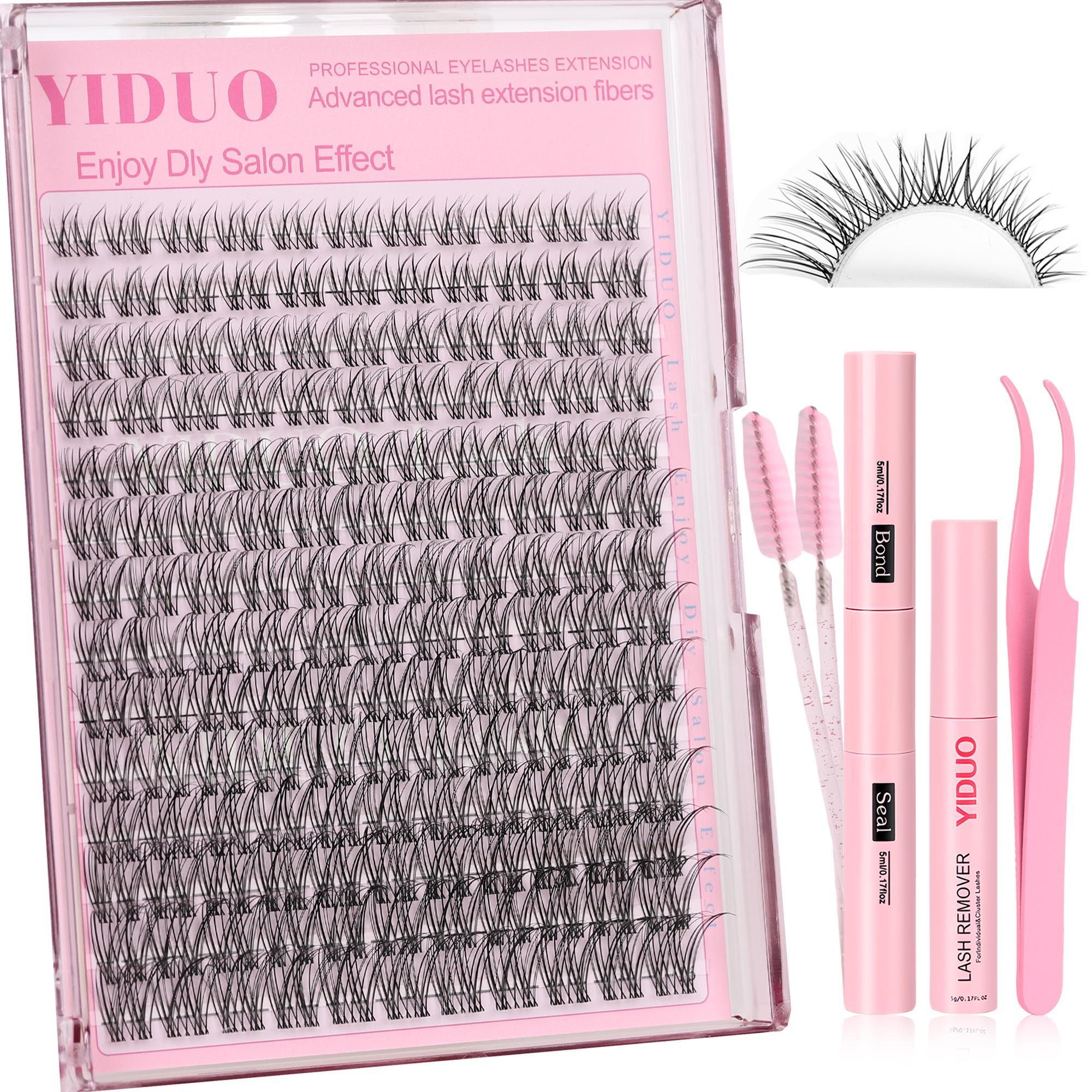 Natural Look Eyelash Extensions, 1 Box Individual DIY Cluster Lashes, Self-Application Curly False Eyelashes for Women & Girls, False Lash Clusters, Eye Makeup Cosmetic