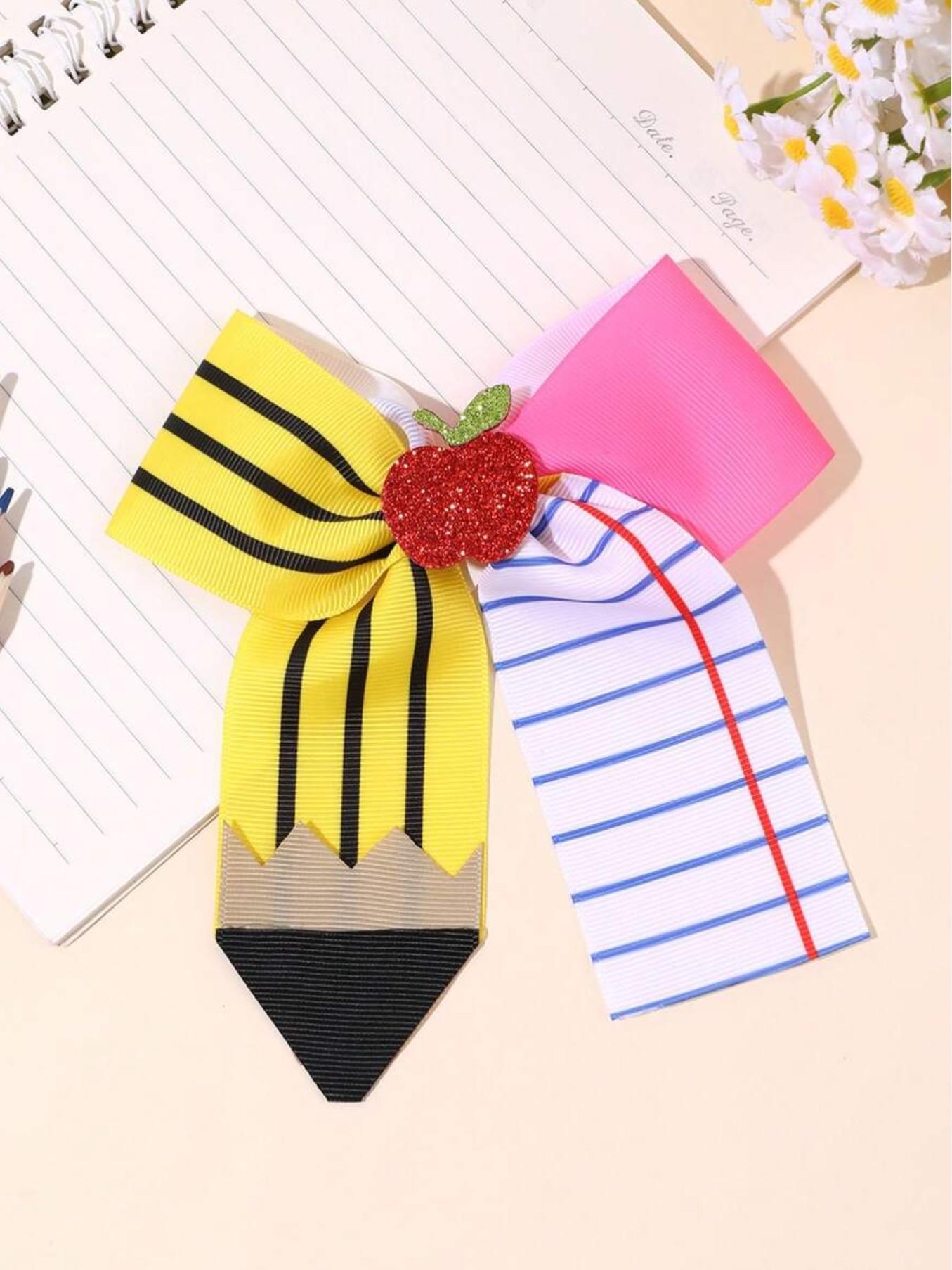 Back to School Graduation Plaid Print Bow Hair Clip, Girls Holiday Accessory, Cute Teen Student Hair Clip, Summer Party Gift