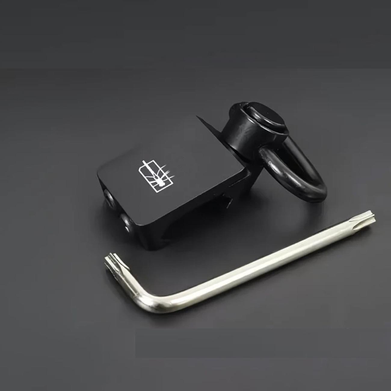 Multi-Purpose Single-Hole Quick-Release Metal Sling Buckle Sling Ring For Outdoor Sports, Camera, Bags & Molle Bags