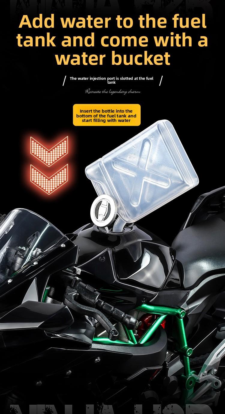 Dynamic 1:9 Scale Alloy Motorcycle Model, High Precision, Realistic Details, Exhaust Effect, Cool, Collectible Quality