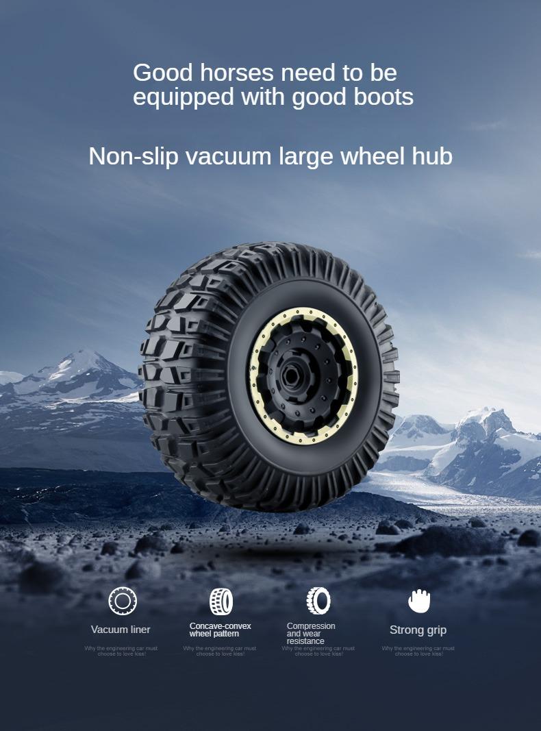 Oversized four-wheel drive alloy remote control car off-road vehicle climbing monster truck high-speed racing boy charging toy car